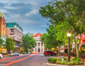 stock photo of downtown Gainesville